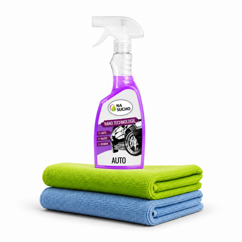 Ultra nano čistič auto 500ml + 2x utěrka