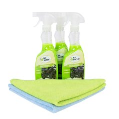 3x 500ml Profesional čistič moto + 2x utěrka