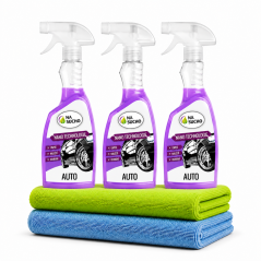 3x 500ml Ultra nano čistič auto + 2x utěrka