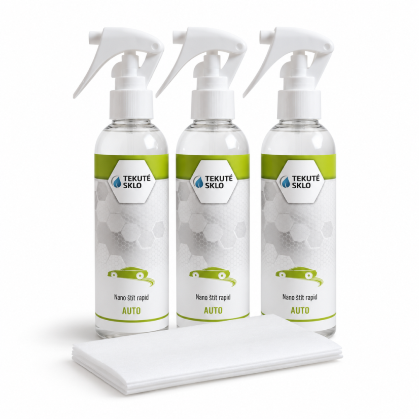 Nano štít rapid auto rodinné akční balení 3 x 200 ml+6 x ubrousek Nano štít rapid auto rodinné akční balení 3 x 200 ml+6 x ubrousek