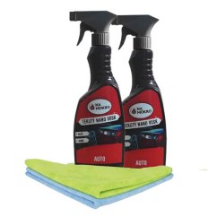 2x 500 ml Tekutý nano vosk auto+2x utěrka