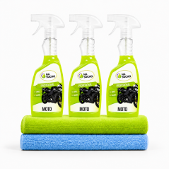 3x 500ml Profesional čistič moto + 2x utěrka