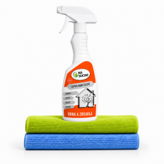 Bezoplachový Ultra nano čistič okna a zrcadla 500ml+2x utěrka