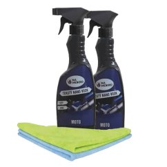 2x 500 ml Tekutý nano vosk moto+2x utěrka