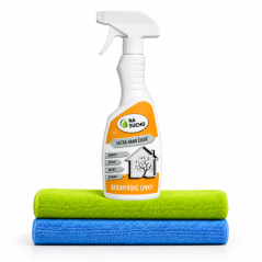 Bezoplachový Ultra nano čistič kuchyňské linky 500ml+2x utěrka