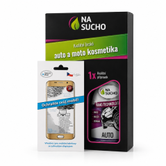 Dárkové balení 500ml / Ultra nano čistič auto + 2x utěrky + nano ochrana mobilu