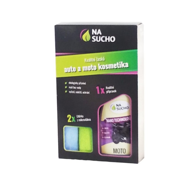 Dárkové balení 500ml / Ultra nano moto + 2 utěrky Dárkové balení 500ml / Ultra nano moto + 2 utěrky