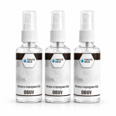 Nano ochrana a impregnace obuv kůže rodinné akční balení 3x 50ml.
