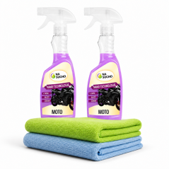 2x 500ml Ultra nano čistič moto + 2x utěrka