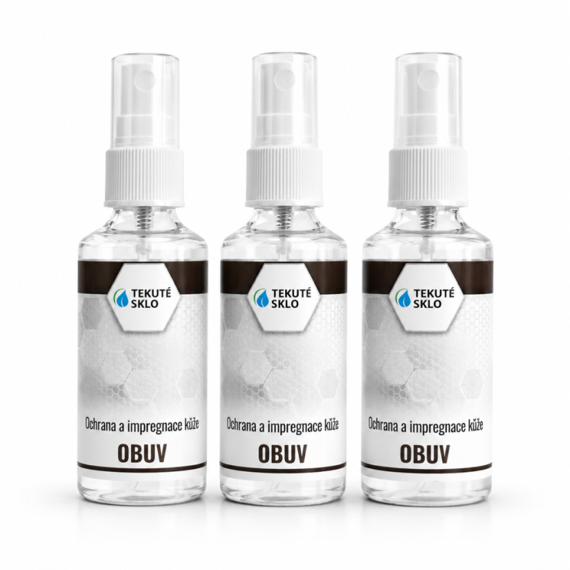 Nano ochrana a impregnace obuv kůže rodinné akční balení 3x 50ml.