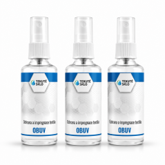 Nano ochrana a impregnace obuv rodinné akční balení textil 3x 50ml.