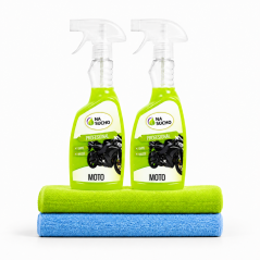 2x 500ml Profesional čistič moto + 2x utěrka